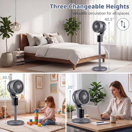 ARLIME Pedestal Fan, Quiet Standing Fan with Remote Control, alternate view 7