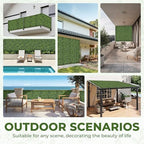 Artificial 20"x20" (12 Pieces) Boxwood Grass Wall Panels Screen, alternate view 6
