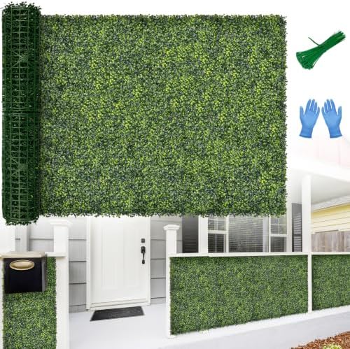 Artificial 48x144 in (48 Sqft) Boxwood Grass Wall Backdrop Roll