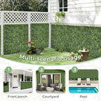 Artificial 60x120 in (50 Sqft) Boxwood Grass Wall Backdrop Roll, alternate view 5