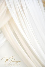 Artificial Arch Flowers Kit(Pack of 4),2Pcs Artificial Flower Arch Decor, 2Pcs Drapes, Ceremony and Reception, alternate view