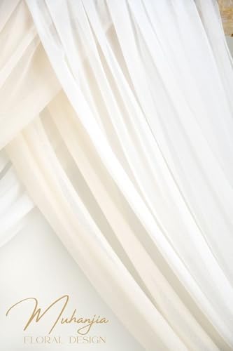 Artificial Arch Flowers Kit(Pack of 4),2Pcs Artificial Flower Arch Decor, 2Pcs Drapes, Ceremony and Reception, alternate view