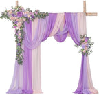 Artificial Arch Flowers Kit Pack of 5, Wedding Decorations for Reception with Hanging Flowers, Wedding Arch Silk