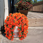Artificial Bougainvillea Faux Flowers Plants for Outdoors Outside Fall Autumn Decor, 2 PCS Silk Trailing Vines, alternate
