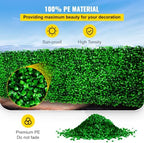 Artificial Boxwood Panel 6pcs, 20 x 20 in 1.6 in Sun Protected Boxwood Hedge Wall Panels, Artificial Grass, alternate view 5