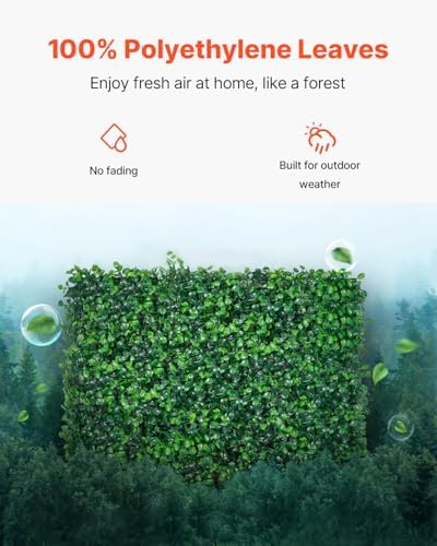 Artificial Boxwood Panel, Green, 20x20 in, 24pcs in Green, alternate view 4