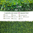 Artificial Boxwood Panel Roll 40X160 in(45 sqft) Greenery Backdrop, alternate view 3