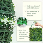 Artificial Boxwood Panel Roll 6FT X 12FT (72 sqft) Greenery Backdrop, alternate view 4