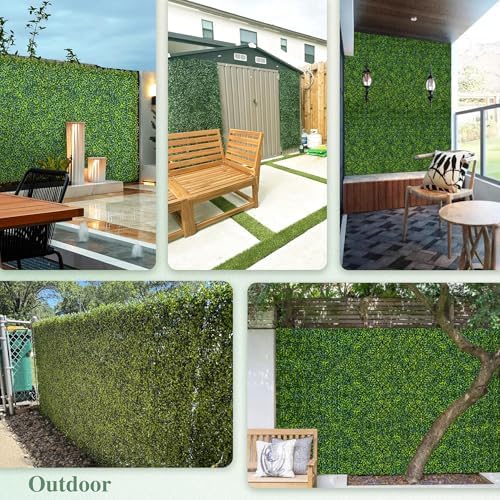 Artificial Boxwood Panel Roll 6FT X 12FT (72 sqft) Greenery Backdrop, alternate view 5