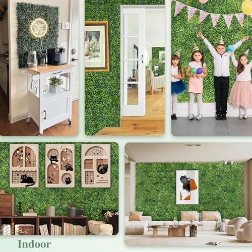 Artificial Boxwood Panel Roll 6FT X 12FT (72 sqft) Greenery Backdrop, alternate view 6