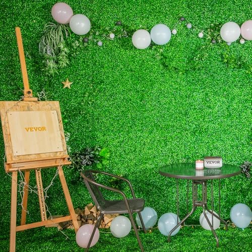 Artificial Boxwood Panels 24pcs, 10 x 10 in Boxwood Hedge Wall Panel Artificial Grass Backdrop, 1.6 in Green, alternate view