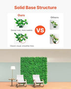 Artificial Boxwood Panels 48pcs, 10 x 10 in Boxwood Hedge Wall Panel Artificial Grass Backdrop, 1.6 in Green, alternate view