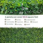 Artificial Boxwood Roll Panel 48X160 in(53.5 sqft) Greenery Backdrop, alternate view 3