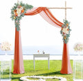 Artificial Burnt Orange Wedding Arch Flowers in Burnt Orange & Dusty Rose & Champagne