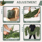 Artificial Cedar Garland for Fireplace Christmas Decoration (1 PCS,6 FT), alternate view 6