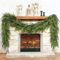Artificial Christmas Garland, Faux Norfolk Pine for Mantle Decor (6FT 1PCS)