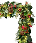 Artificial Christmas Garland for the Home | Traditional Holiday Decorations | Equipped with LED Clear Lights |