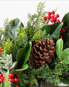 Artificial Christmas Garland for the Home | Traditional Holiday Decorations | Equipped with LED Clear Lights |, alternate
