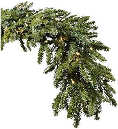 Artificial Christmas Garland for the Home | Traditional Holiday Decorations | Equipped with LED Clear Lights |