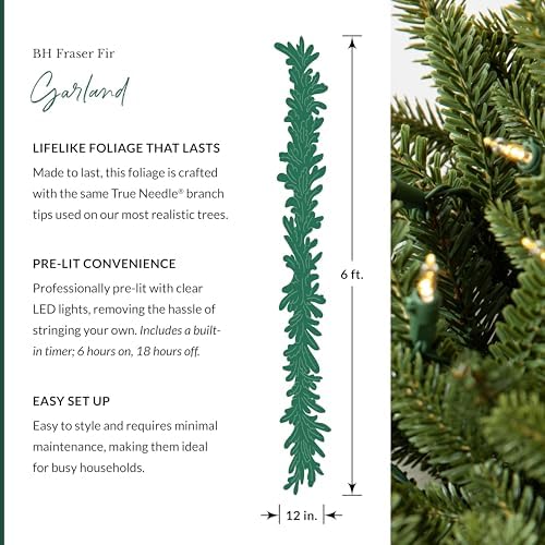 Artificial Christmas Garland for the Home | Traditional Holiday Decorations | Equipped with LED Clear Lights |, alternate