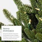 Artificial Christmas Garland for the Home | Traditional Holiday Decorations | Equipped with LED Clear Lights |, alternate