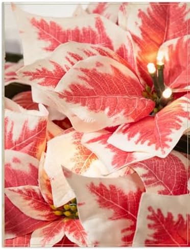 Artificial Christmas Garland for the Home | Traditional Holiday Decorations | Equipped with LED Clear Lights |, alternate
