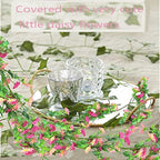 Artificial Daisy Flowers Vine Silk Flower Garland Spring Fake Flower Vine Hanging Ivy with Pink Daisy Flowers, alternate view