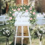 Artificial Eucalyptus Flower Garlands, Light Pink, 4PCS in Light Pink, alternate view 6