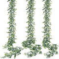 Artificial Eucalyptus Garland 3 Pack Fake Eucalyptus Greenery Garland Faux Hanging Plants Artificial Vines, 5.6