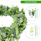 Artificial Eucalyptus Garland, 5.9FT Greenery Garland Vines Decoration, Faux Silver Dollar Eucalyptus Leaves for, alternate