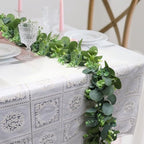 Artificial Eucalyptus Garland, 5.9FT Greenery Garland Vines Decoration, Faux Silver Dollar Eucalyptus Leaves for, alternate