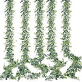 Artificial Eucalyptus Garland 5 Pack Fake Eucalyptus Greenery Garland Faux Hanging Plants Artificial Vines, 5.6