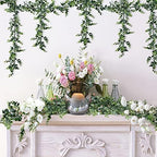 Artificial Eucalyptus Garland 5 Pack Fake Eucalyptus Greenery Garland Faux Hanging Plants Artificial Vines, 5.6, alternate