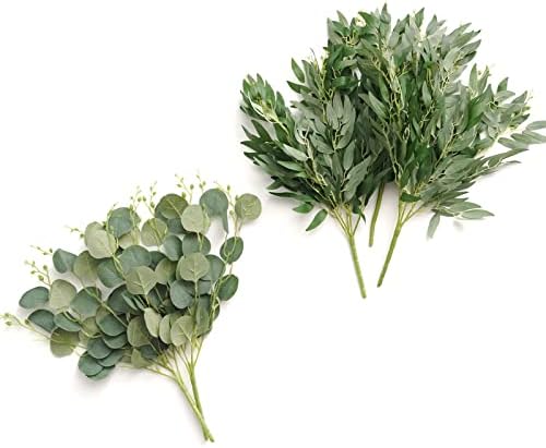 Artificial Eucalyptus Salix Branches, 18" Tall