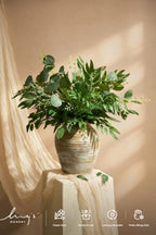 Artificial Eucalyptus Salix Branches, 18" Tall, alternate view 2
