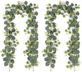 Artificial Eucalyptus Small Flowers Decoration Babysbreath Garland Faux Silk Leaf Décor Anniversary Engagement