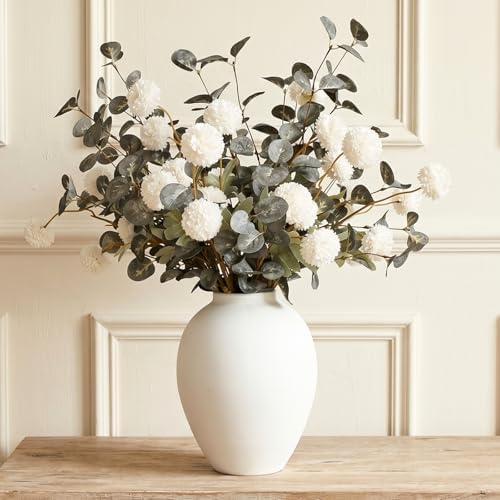 Artificial Floral Arrangements With Vase, Centerpiece for Dining Table