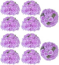 Artificial Flower Balls Centerpieces: 10 Pcs 11.8" Lilac Rose Hydrangea Wedding Fake Flowers Ball Arrangement