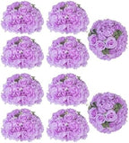Artificial Flower Balls Centerpieces: 10 Pcs 11.8" Lilac Rose Hydrangea Wedding Fake Flowers Ball Arrangement