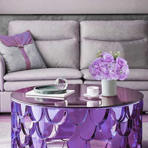 Artificial Flower Balls Centerpieces: 10 Pcs 11.8" Lilac Rose Hydrangea Wedding Fake Flowers Ball Arrangement, alternate view