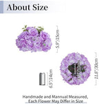 Artificial Flower Balls Centerpieces: 10 Pcs 11.8" Lilac Rose Hydrangea Wedding Fake Flowers Ball Arrangement, alternate view