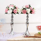 Artificial Flower Centrepieces for Tables, Pink & White, 6Pcs in White/Gold/Grey, alternate view 7