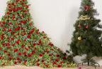 Artificial Flower Garland 2pcs 5.4ft Floral Peony Vine Decor, Red Flower, alternate view 5
