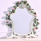 Artificial Flower Garland 2pcs 5.4ft Floral Rose Vine Decor, Pink Flower, alternate view 5
