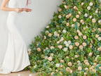 Artificial Flower Garland 2pcs 5.4ft Peony Vine Decor, Champagne Flower, alternate view 2