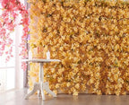 Artificial Flower Garland 2pcs 5.6ft Hydrangea Vine Decor, Champagne Flower, alternate view 2