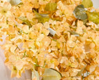 Artificial Flower Garland 2pcs 5.6ft Hydrangea Vine Decor, Champagne Flower, alternate view 6