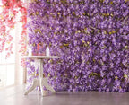 Artificial Flower Garland 2pcs 5.6ft Hydrangea Vine Decor, Purple Flower, alternate view 2