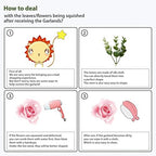 Artificial Flower Garland 5.4ft Floral Rose Vine Decor, Pink Flower, alternate view 6