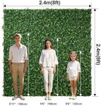 Artificial Flower Wall 8x8ft Green Grass Backdrop for Wedding, Baby Shower, Party, Birthday & Home Decor, Easy &, alternate